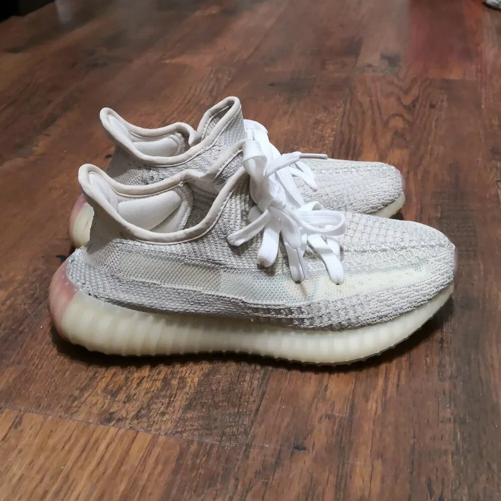 Adidas Yeezy Boost 350 V2 Cream Sneakers Size 5 - Picture 6 of 8